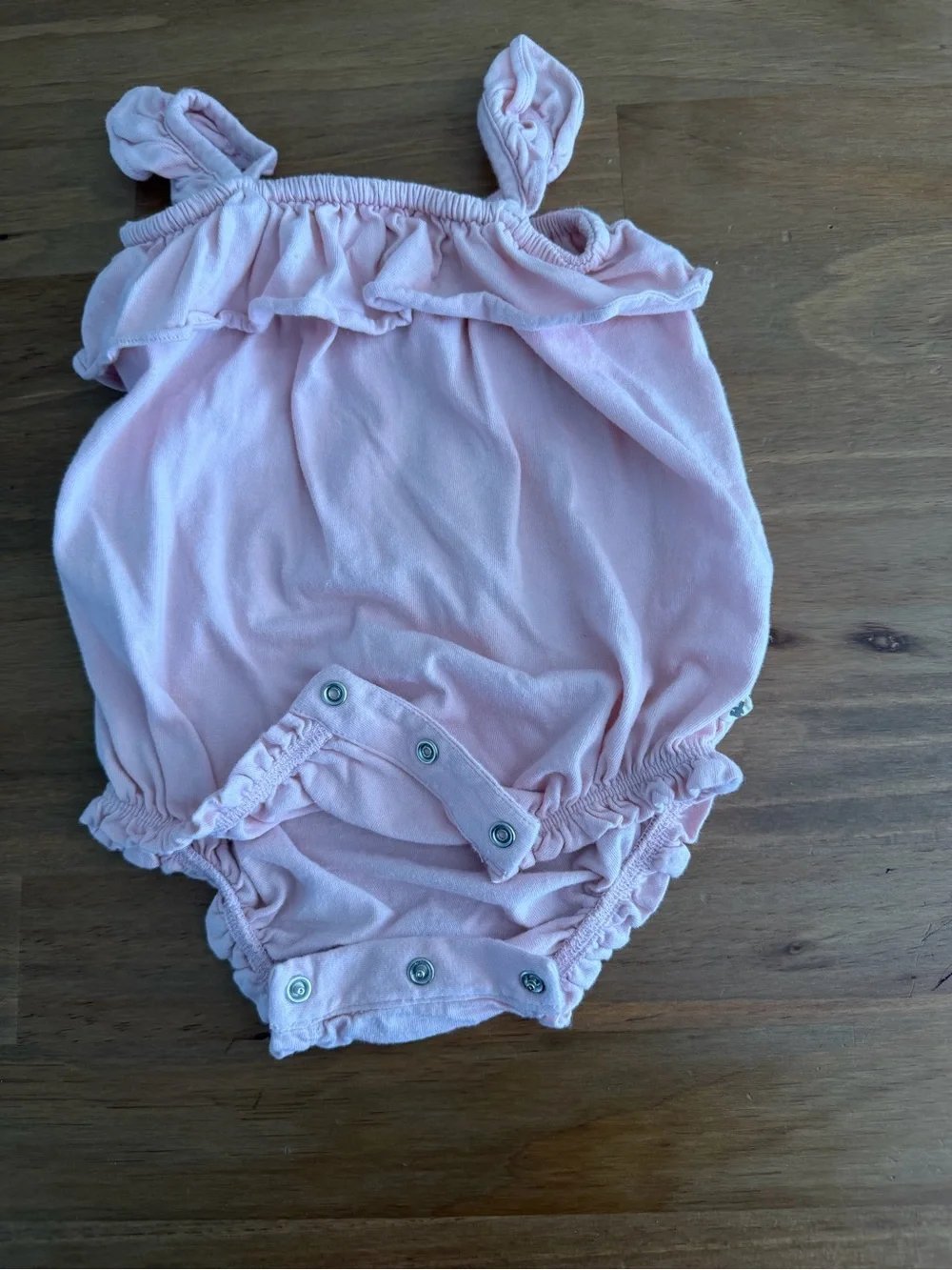 GAP Baby Pink Sleeveless Cotton Romper Size 6-12M